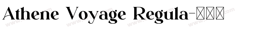 Athene Voyage Regula字体转换